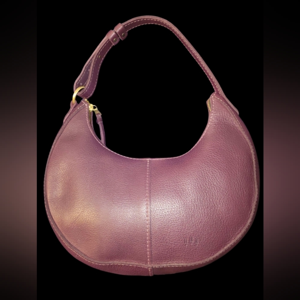 Portland Leather Goods Plum NORA Classic Shoulder Bag NEW Almost Perfect AP